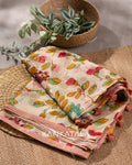 Uppada Jamdani Silk Saree in Lavender with Gold Buttas